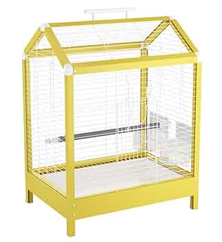 鳥籠 Amazon | Ruexue 鳥かご 透明アクリル製ドア＆多機能拡張口 文鳥